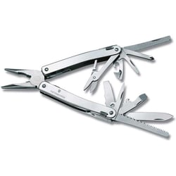 Мультитул Victorinox SWISSTOOL SPIRIT X PLUS RATCHET 3.0236.L + коричневый кожаный чехол