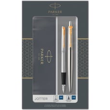 Набір Parker JOTTER Stainless Steel GT FP+BP (перова та кулькова ручка)