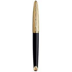 Ручка перова Waterman CARENE Essential Black/Gold FP18 F