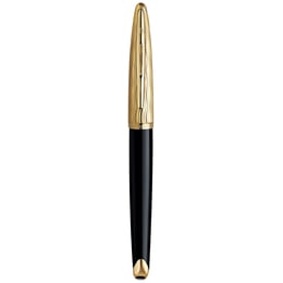 Ручка перова Waterman CARENE Essential Black/Gold FP18 F