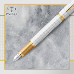 Ручка перьевая Parker IM Premium Pearl GT FP F