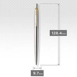 Ручка кулькова Parker JOTTER UKRAINE Stainless Steel GT BP Тризуб стилізований