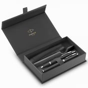 Подарунковий набір Parker IM Black CT FP+BP (ручка-перо + кулькова + чохол)