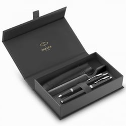 Подарочный набор Parker IM Black CT FP+BP (ручка-перо + шариковая + чехол)