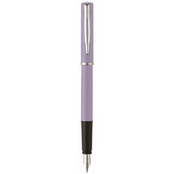 Ручка перьевая Waterman ALLURE Pastel Purple CT FP F + упаковка картриджей Mini (блистер)
