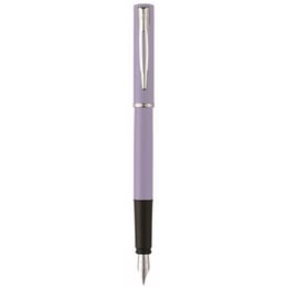 Ручка перова Waterman ALLURE Pastel Purple CT FP F + упаковка картриджів Mini (блістер)
