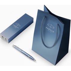 Ручка кулькова Parker IM Rituals Peaceful Blue CT BP + Пакет Parker Rituals