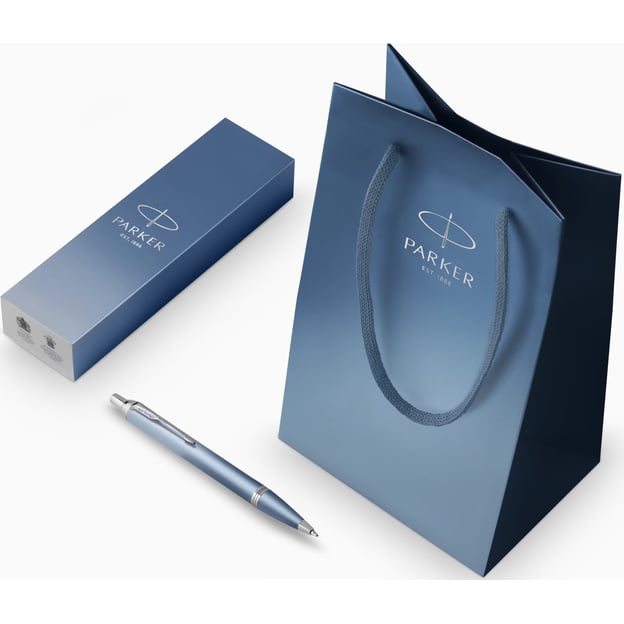 Ручка кулькова Parker IM Rituals Peaceful Blue CT BP + Пакет Parker Rituals