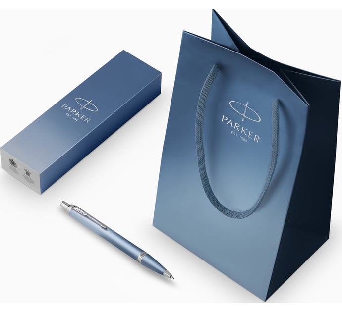 Ручка кулькова Parker IM Rituals Peaceful Blue CT BP + Пакет Parker Rituals
