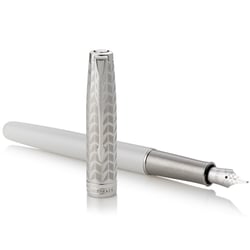 Ручка перьевая Parker SONNET Metal & Pearl Lacquer CT FP18 F