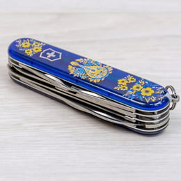 Швейцарский складной нож 91мм Victorinox HUNTSMAN UKRAINE 1.3713.T2.T1370u