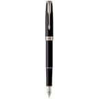 Ручка перова Parker SONNET Black Lacquer CT FP F