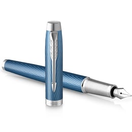 Ручка перова Parker IM Premium Blue Grey CT FP F