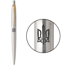 Ручка кулькова Parker JOTTER UKRAINE Stainless Steel GT BP Тризуб ОУН