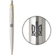 Ручка шариковая Parker JOTTER UKRAINE Stainless Steel GT BP Трезубец ОУН