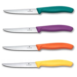 Набір: 4 ножі з підставкою Victorinox SWISS CLASSIC Steak&Pizza Block 6.7126.4C1