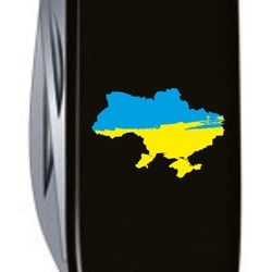 Швейцарський складаний ніж 91мм Victorinox SPARTAN UKRAINE 1.3603.3_T1166u