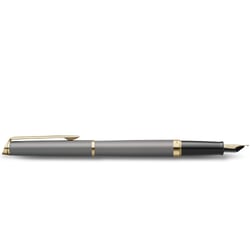 Ручка перьевая Waterman HEMISPHERE Metallic Stone Grey GT FP F