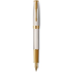 Ручка перьевая Parker SONNET Silver Mistral GT FP18 F