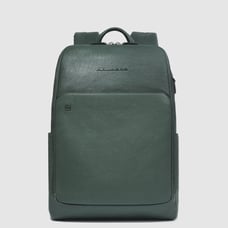 Рюкзак для ноутбука 14″ Piquadro BLACK SQUARE (B3) Green-Green CA6501B3_VEVE