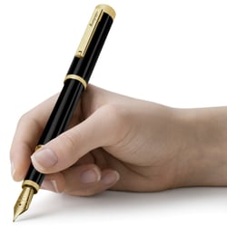 Ручка перова Montegrappa ZERO Black GT FP F ISZEI2IY