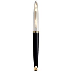 Ручка перова Waterman CARENE Deluxe Black/silver FP18 F