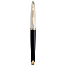 Ручка перова Waterman CARENE Deluxe Black/silver FP18 F