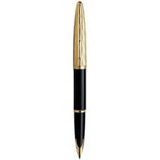 Ручка перова Waterman CARENE Essential Black/Gold FP18 F