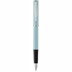 Ручка перьевая Waterman ALLURE Pastel Blue CT FP F + упаковка картриджей Mini (блистер)