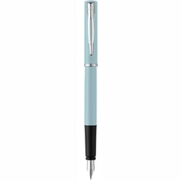 Ручка перова Waterman ALLURE Pastel Blue CT FP F + упаковка картриджів Mini (блістер)