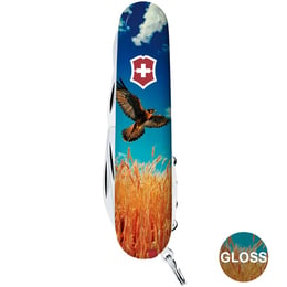 Швейцарський складаний ніж 91мм Victorinox CLIMBER UKRAINE 1.3703.7.T3230pw