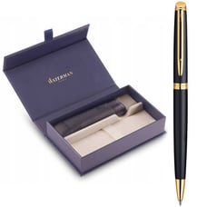 Подарунковий набір Waterman HEMISPHERE Mаtte Black GT BP (кулькова ручка + чохол + коробка)