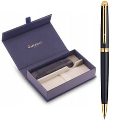 Подарунковий набір Waterman HEMISPHERE Mаtte Black GT BP (кулькова ручка + чохол + коробка)