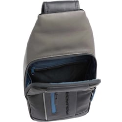 Сумка-слінг з підсвічуванням Piquadro URBAN (UB00) Black-Grey CA4536UB00L_NGR