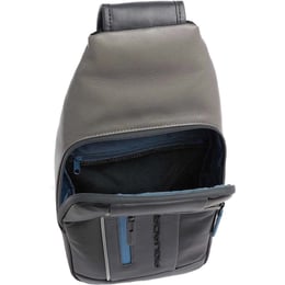 Сумка-слінг з підсвічуванням Piquadro URBAN (UB00) Black-Grey CA4536UB00L_NGR