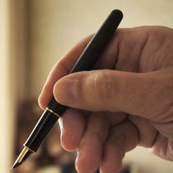 Ручка перьевая Parker SONNET Matte Black GT FP F