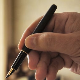 Ручка перова Parker SONNET Matte Black GT FP F