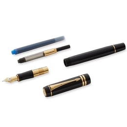 Ручка перова Parker DUOFOLD Black GT FP18 F