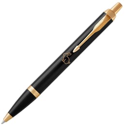 Ручка кулькова Parker IM ZODIAC Black GT BP Чорний Кролик