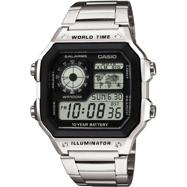Годинник 42 мм Casio STANDARD Digital AE-1200WHD-1AVEF