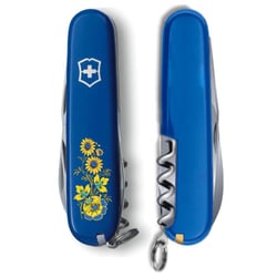 Швейцарський складаний ніж 91мм Victorinox SPARTAN UKRAINE 1.3603.2_T1050u