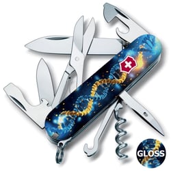 Швейцарський складаний ніж 91мм Victorinox CLIMBER UKRAINE ДНК Українця 1.3703.3.T3270pw