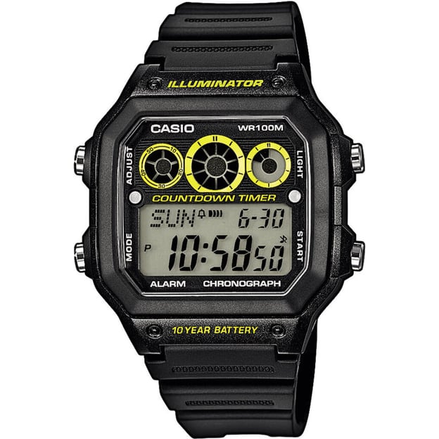 Годинник 42 мм Casio STANDARD Digital Cwae-1300wh-1avef
