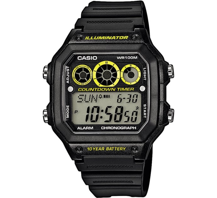 Чоловічий годинник Casio STANDARD Digital Cwae-1300wh-1avef