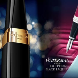 Ручка перова Waterman EXCEPTION Ideal Black GT FP18 F
