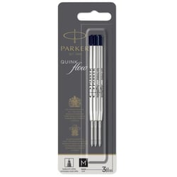 Стержень Parker QuinkFlow шариковый черный M (3 шт)