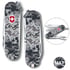 Складаний ніж 58 мм Victorinox CLASSIC SD ARMY Піксель синій з червоним Логотипом 0.6223.3.W3943pw