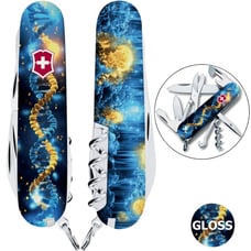 Швейцарський складаний ніж 91мм Victorinox CLIMBER UKRAINE ДНК Українця 1.3703.3.T3270pw