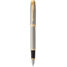 Ручка перьевая Parker IM Brushed Metal GT FP M