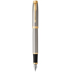 Ручка перьевая Parker IM Brushed Metal GT FP M